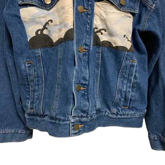 BD Custom Classics Jean Jacket With Custom Pockets And Back Womens Size M - Picture 5 of 8